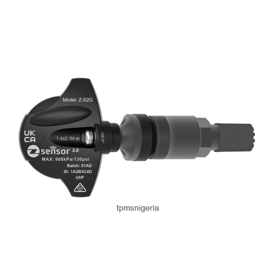TPMS Sensor Reset | 4PJL6L53 Holden OE Replacement TPMS Sensor - OE P/N 95712232, 13598773 Freq 433Mhz Metal Valve Stem - Dark Gray